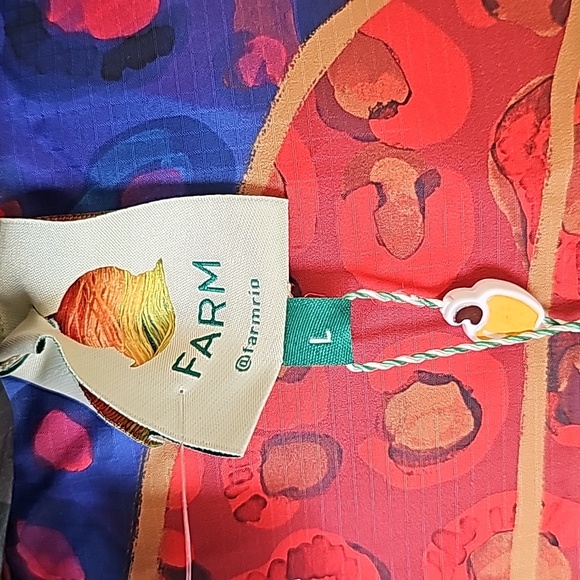 NWT Farm Rio Reversible Green Cool Leopard Puffer Jacket - Size Large - Picture 10 of 11